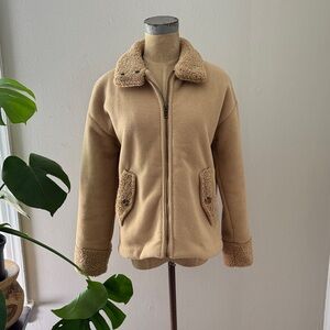 Banana Republic Beige Teddy Jacket